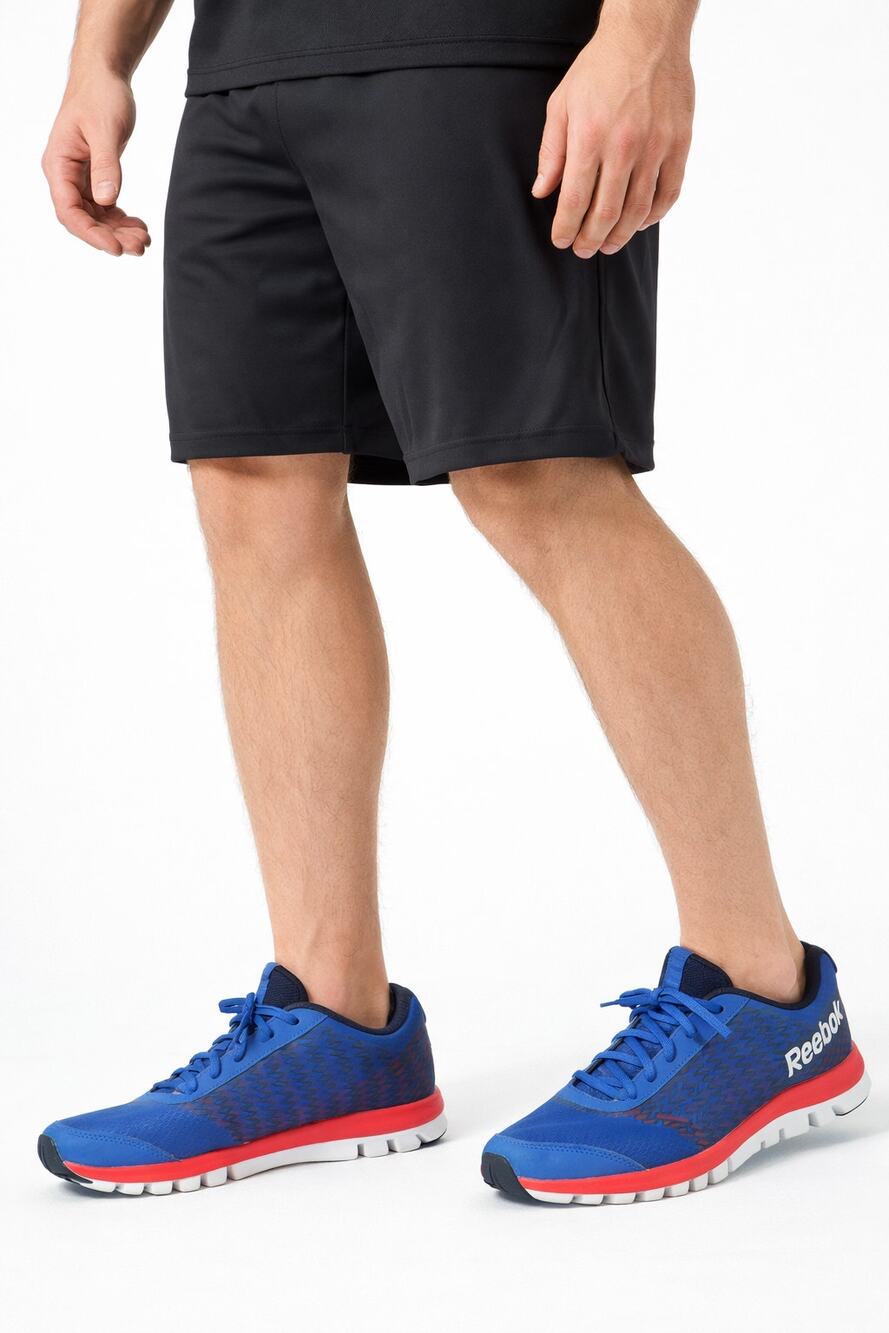 Reebok Men’s Size 8.5 Blue Red Athletic Running Shoes Memory Foam Cushion NWO